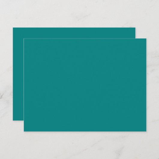 Carte Postale couleur turquoise (Devant / Derrière)