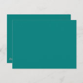 Carte Postale Couleur Turquoise astucieuse (Devant / Derrière)