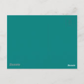 Carte Postale Couleur Turquoise astucieuse (Dos)