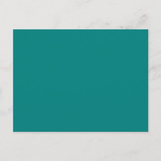Carte Postale Couleur Turquoise astucieuse (Devant)