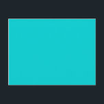 Carte Postale couleur turquoise foncé<br><div class="desc">couleur bleu turquoise 00CED1. Type de bleu</div>