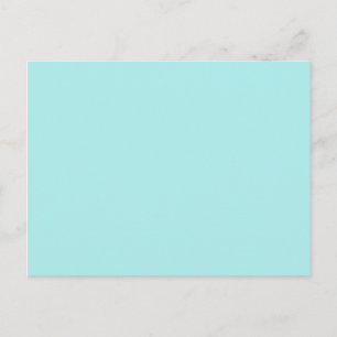 Carte Postale couleur turquoise pâle