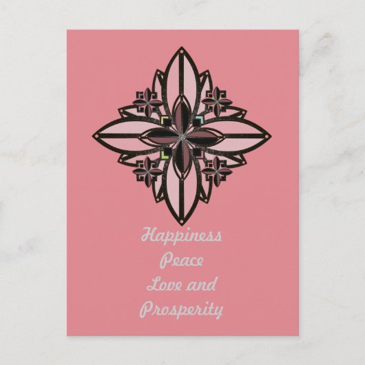 Carte Postale Couleur U-pick / Fleur de fer Celtic Good Fortune  (Devant)