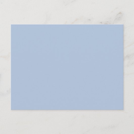 Carte Postale Couleur uni bleu clair en acier (Devant)