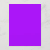 Carte Postale Couleur Uni Violet Psychédélique Électrique (Devant)