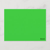 Carte Postale couleur vert citron (Dos)