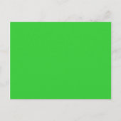 Carte Postale couleur vert citron (Devant)