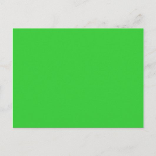 Carte Postale couleur vert citron (Devant)