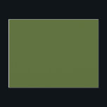Carte Postale couleur vert foncé<br><div class="desc">couleur vert olive foncé 556B2F</div>