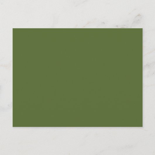 Carte Postale couleur vert foncé (Devant)