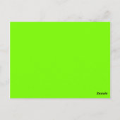 Carte Postale couleur vert pelouse (Dos)