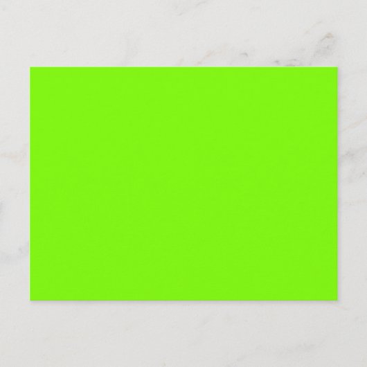 Carte Postale couleur vert pelouse (Devant)