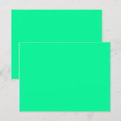 Carte Postale couleur vert printemps moyen (Devant / Derrière)