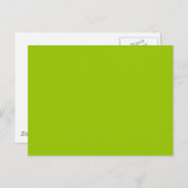 Carte Postale Couleur verte Android Prêt à Customiser si vous ai (Devant / Derrière)