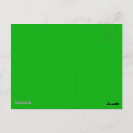 Carte Postale Couleur verte G05 (Dos)