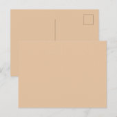 Carte Postale Couleur vide minimal (Devant / Derrière)