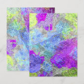 Carte Postale Couleurs Abstraites 2 (Devant / Derrière)