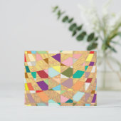 Carte Postale Couleurs Abstraites éclatement du soleil (Debout devant)