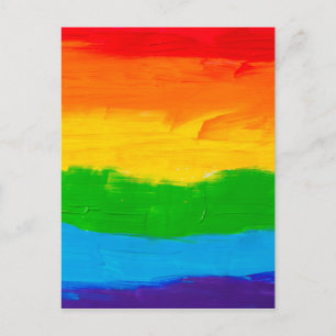 Carte Postale Couleurs arc-en-ciel gay lesbienne LGBT
