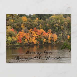 Carte Postale Couleurs automnales Mississippi River Minneapolis