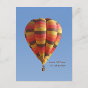 Carte Postale Couleurs Chaudes Chaud Air Ballotte
