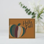 Carte Postale Couleurs citrouilles (Debout devant)