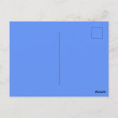 Carte Postale Couleurs Complémentaires Bleuet Design Shabby Chic (Dos)