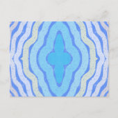 Carte Postale Couleurs Complémentaires Bleuet Design Shabby Chic (Devant)