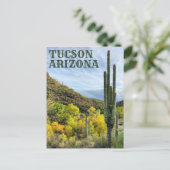 Carte Postale Couleurs d'automne Canyon Saguaro Sabino (Debout devant)