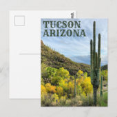 Carte Postale Couleurs d'automne Canyon Saguaro Sabino (Devant / Derrière)