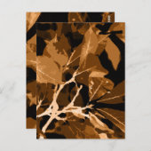 Carte Postale Couleurs d'automne, feuilles 6 (Devant / Derrière)