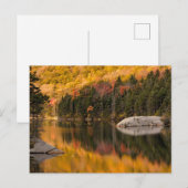 Carte Postale Couleurs d'automne reflétées sur l'étang de castor (Devant / Derrière)