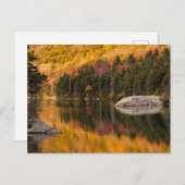 Carte Postale Couleurs d'automne reflétées sur l'étang du castor (Devant / Derrière)