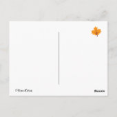 Carte Postale Couleurs d'automne Silhouette de Labrador Merci (Dos)