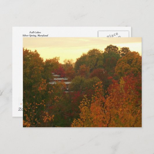 Carte Postale Couleurs de chute (Devant / Derrière)