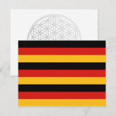 CARTE POSTALE COULEURS DE DRAPEAU ALLEMANDE (Devant / Derrière)
