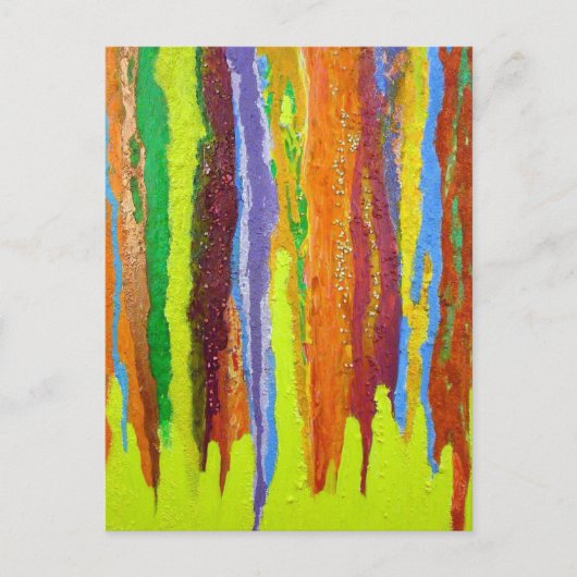 Carte Postale Couleurs de goutte Cadeaux Art Design Abstrait (Devant)