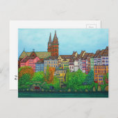 Carte Postale Couleurs de la PostCard de Bâle par Lisa Lorenz (Devant / Derrière)