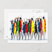 Carte Postale Couleurs de l'Afrique (Devant / Derrière)