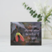 Carte Postale Couleurs de l'Esprit Emerson Citation (Debout devant)