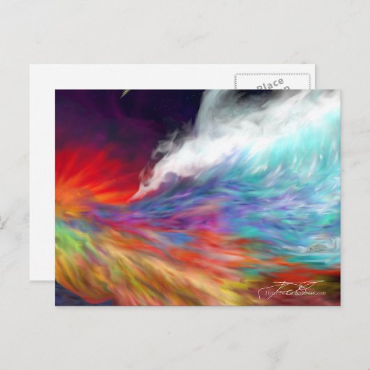 Carte Postale Couleurs de l'imagination - Rainbow World (Devant / Derrière)