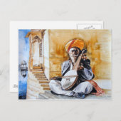 Carte Postale couleurs de l'inde (Devant / Derrière)