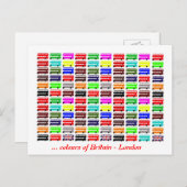 Carte Postale Couleurs de Londres, Royaume-Uni (Devant / Derrière)