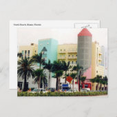 Carte Postale couleurs de miami (Devant / Derrière)