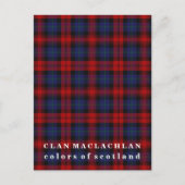 Carte Postale Couleurs d'Ecosse Clan MacLachlan Tartan (Devant)