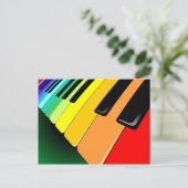Carte Postale Couleurs du clavier (Debout devant)
