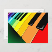 Carte Postale Couleurs du clavier (Devant / Derrière)