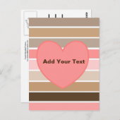 Carte Postale Couleurs du coquillage de cône (Devant / Derrière)