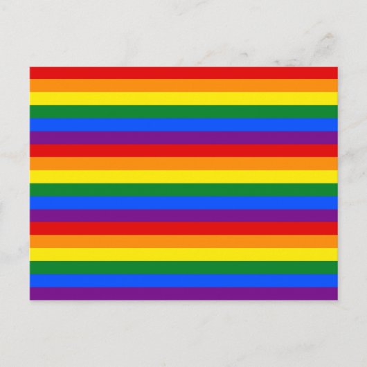CARTE POSTALE COULEURS DU DRAPEAU ARC-EN-CIEL (Devant)