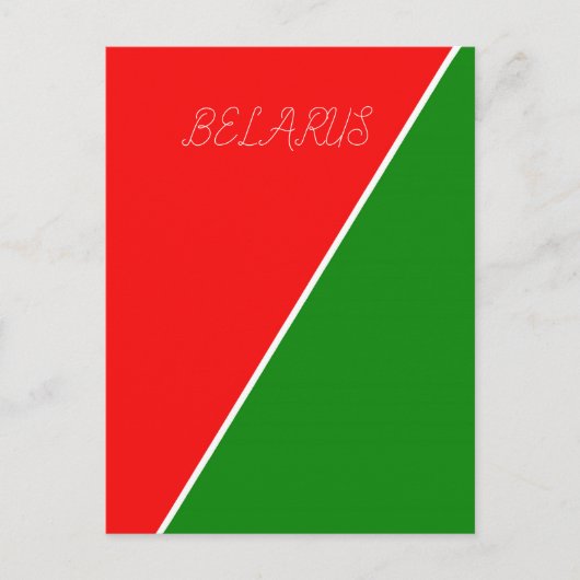 Carte Postale Couleurs du drapeau national de Biélorussie (Devant)